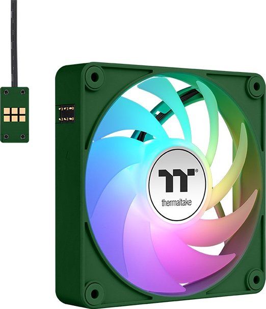 Thermaltake CT120 EX ARGB Sync PC Cooling Fan Racing Green (3-Fan Pack)