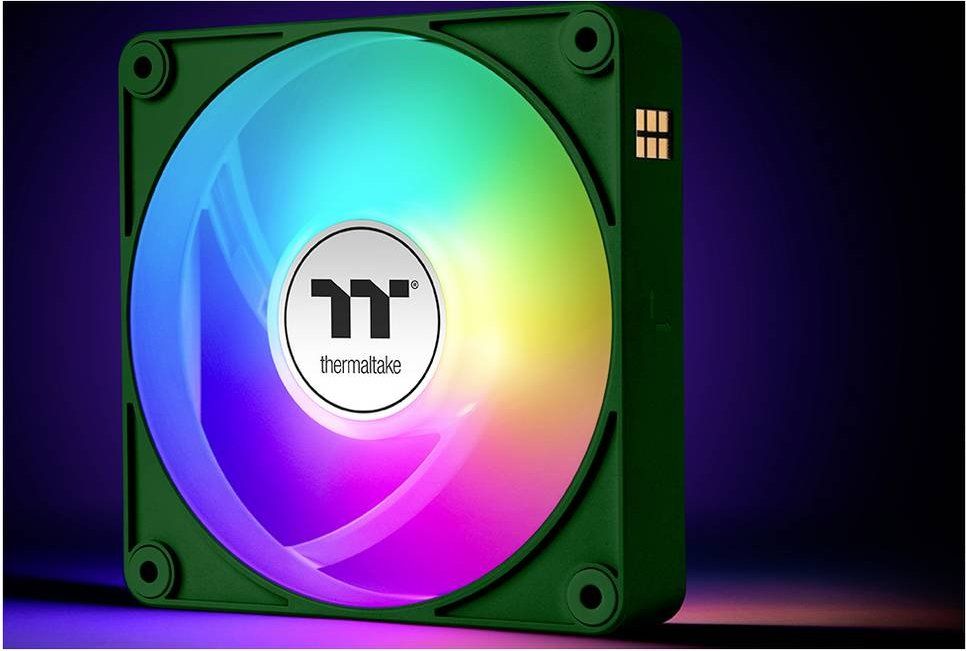 Thermaltake CT120 EX ARGB Sync PC Cooling Fan Racing Green (3-Fan Pack)
