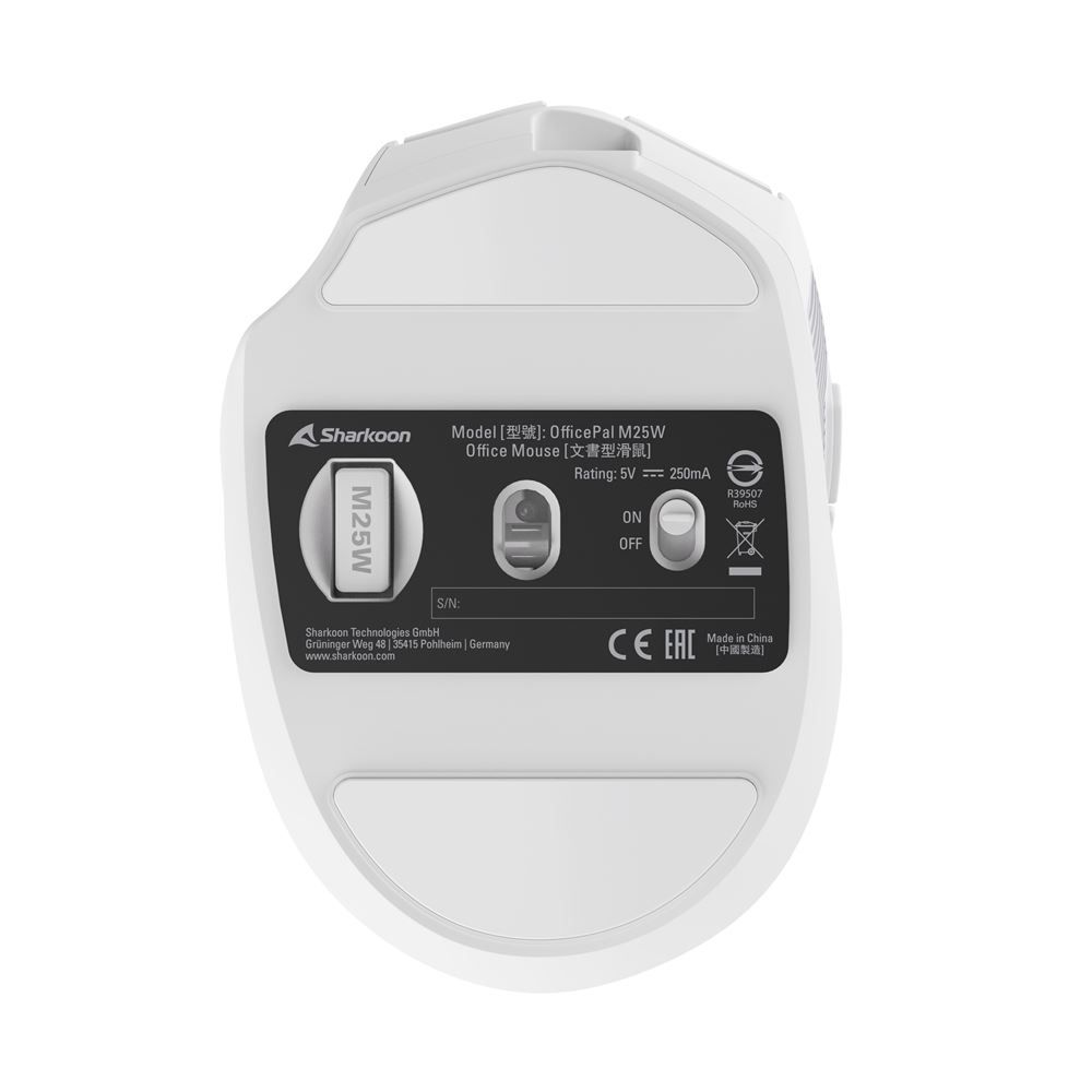 Sharkoon OfficePal M25W Gaming Wireless Mouse White