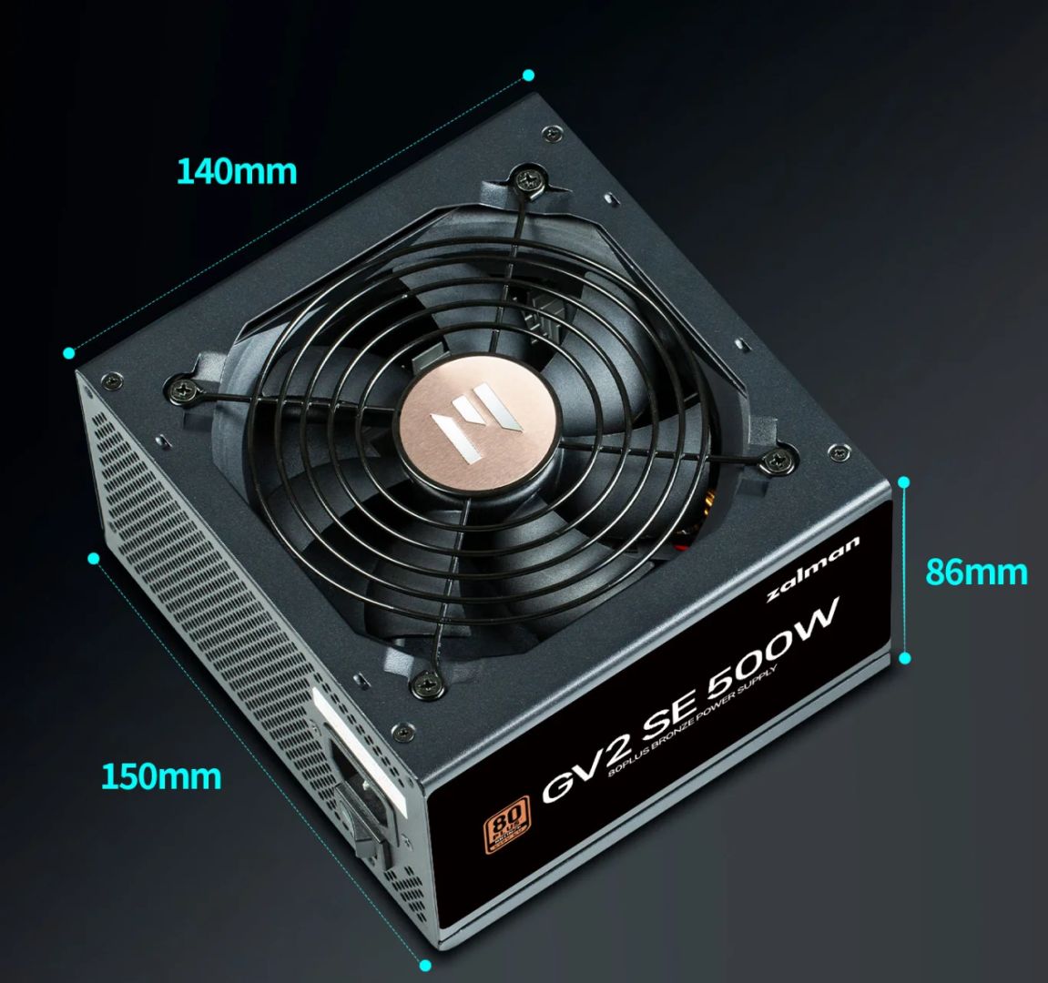Zalman 500W 80+ Bronze ZM500-GV2SE
