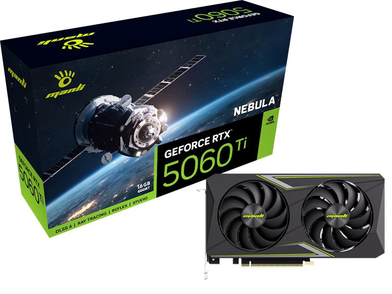 Manli GeForce RTX5060 Ti 16GB DDR7 Nebula OC