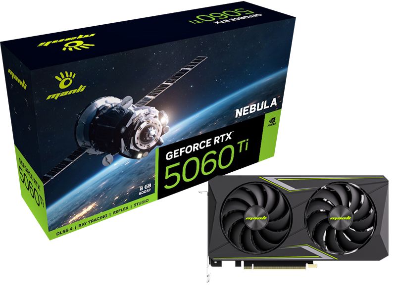 Manli GeForce RTX5060 Ti 8GB DDR7 Nebula OC