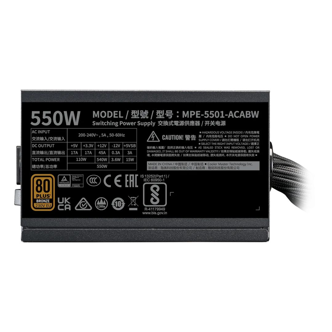 Cooler Master 550W 80+ Bronze MWE V3