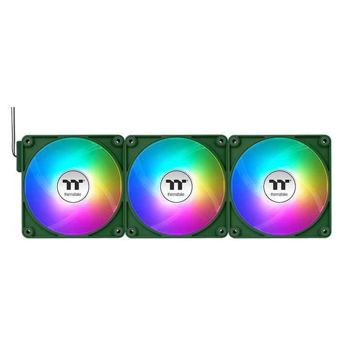 Thermaltake CT120 EX Reverse ARGB Sync PC Cooling Fan Racing Green (3-Fan Pack)