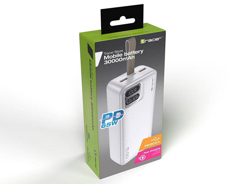 Tracer Blaze 30000mAh PowerBank White