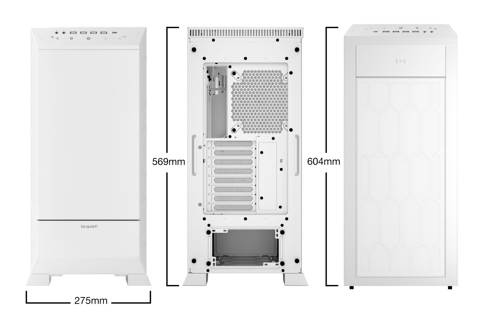 Be quiet! Dark Base Pro 901 Tempered Glass White