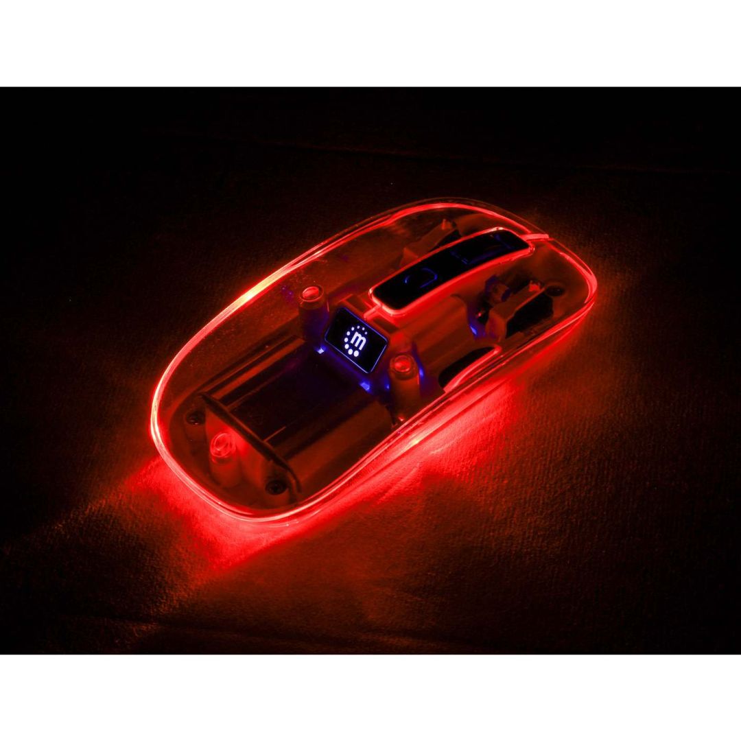 Manhattan Rechargeable Wireless USB Mouse Transparent/Black