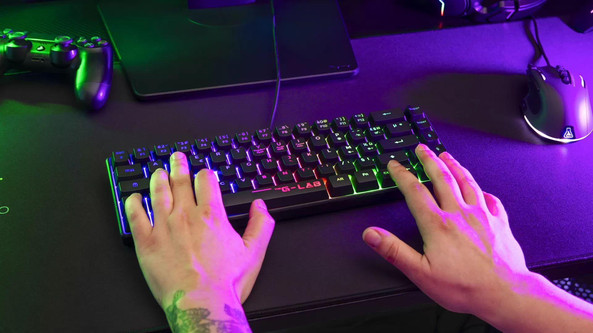 The G-Lab Keyz Hydrogen Keyboard Black HU