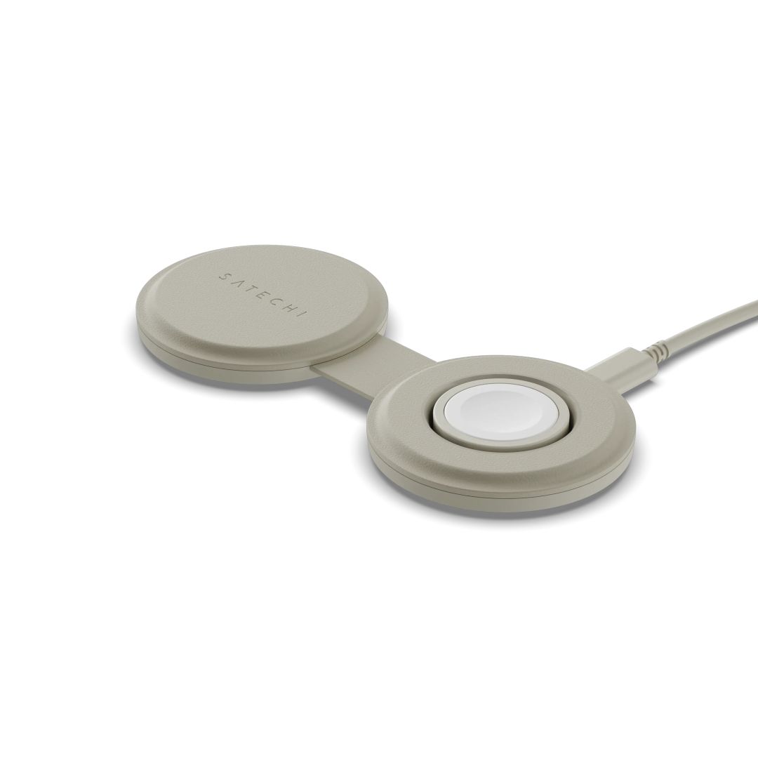 Satechi OntheGo 2-in-1 Wireless Charger Sand