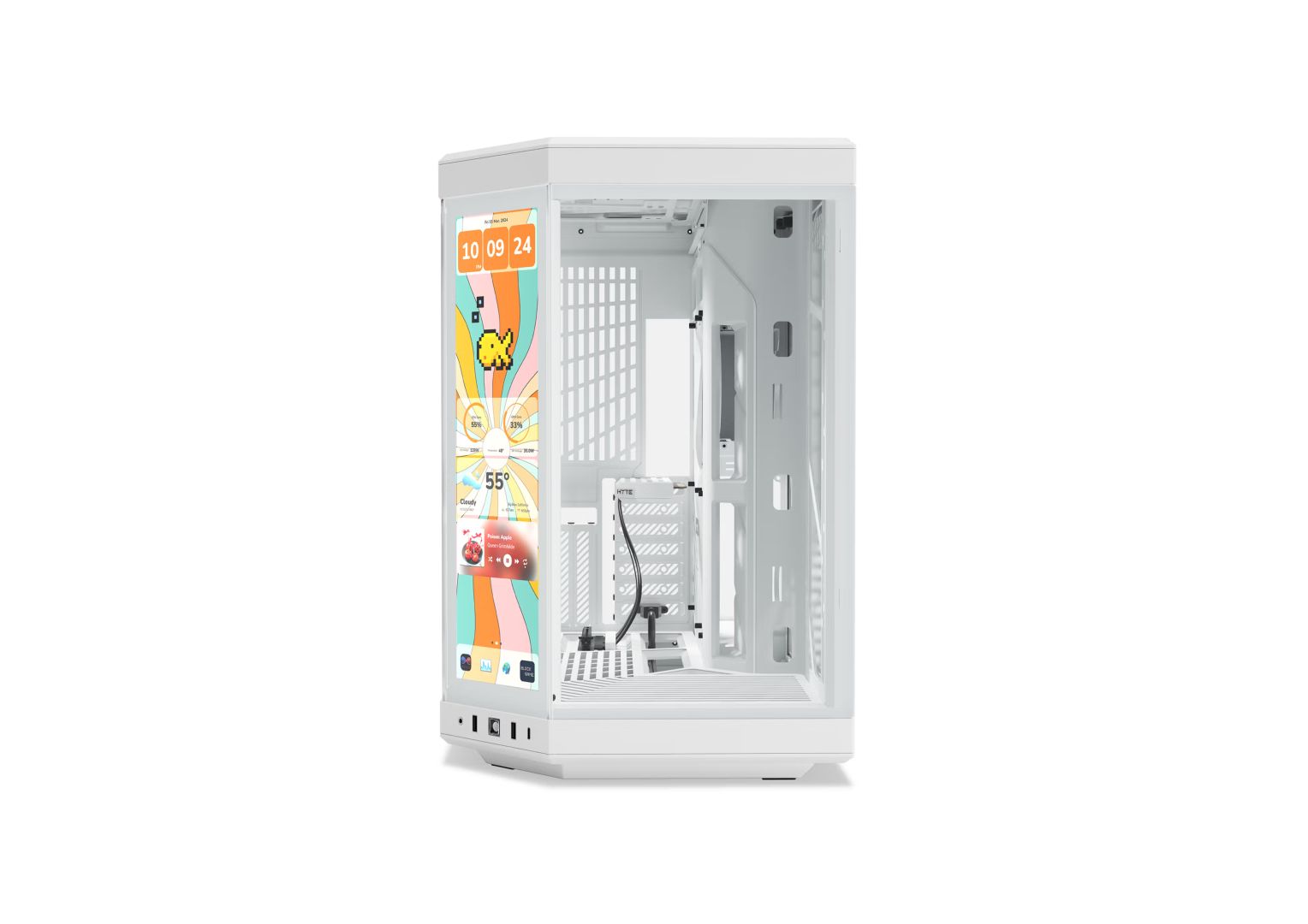 HYTE Y70 Touch Infinite Tempered Glass White