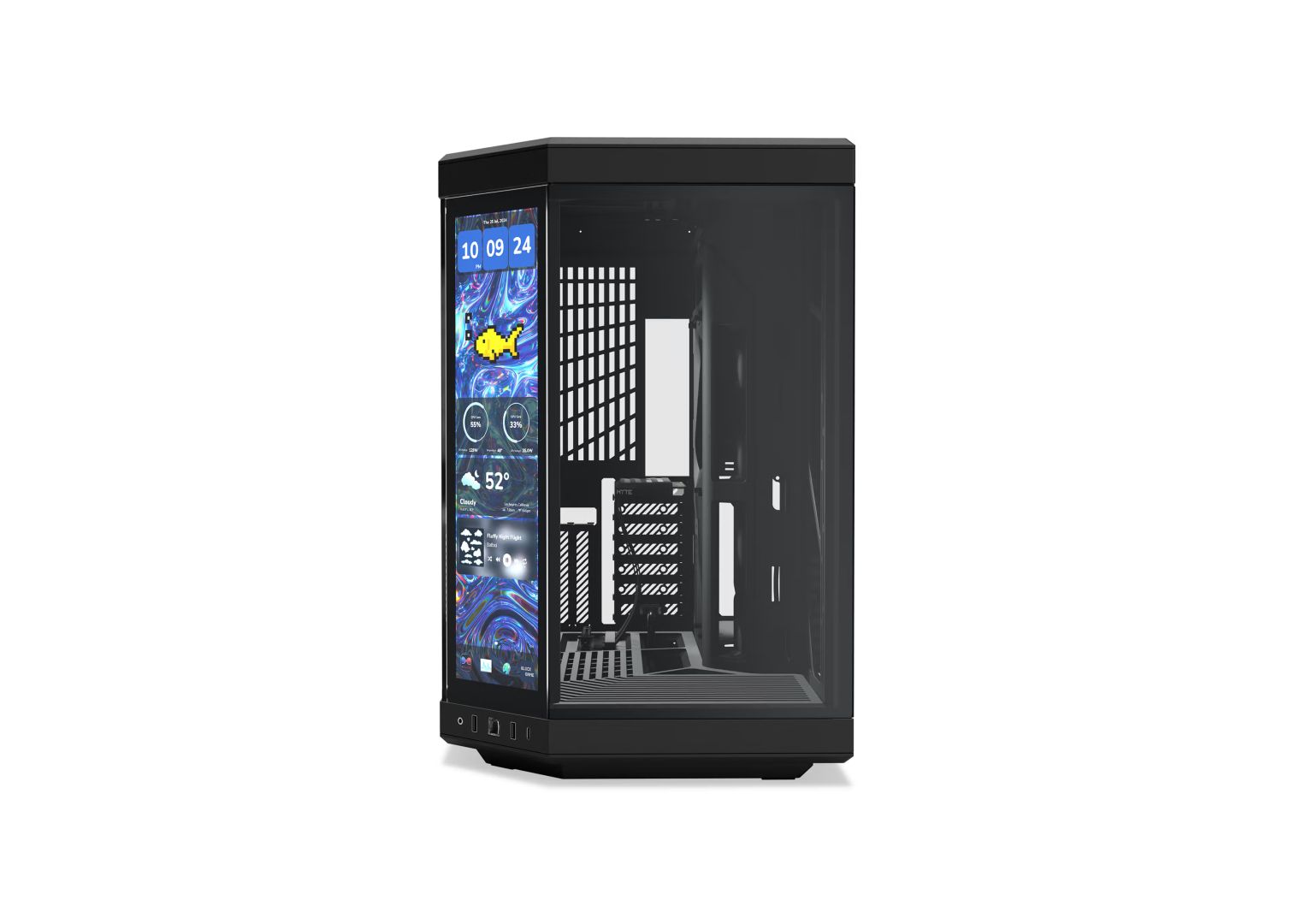 HYTE Y70 Touch Infinite Tempered Glass Black