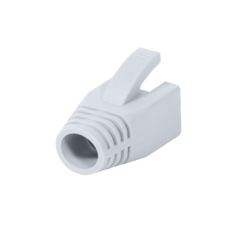 Logilink Strain Relief Boot 8mm for Cat.6 RJ45 plugs 50db White