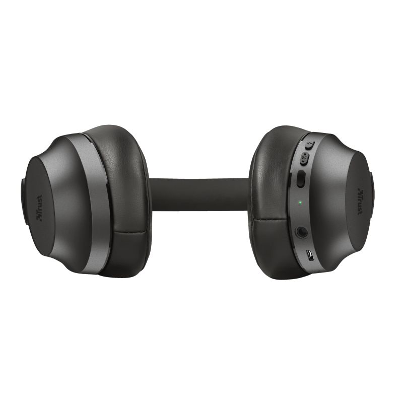 Trust Eaze Bluetooth Wireless Over-ear Headphones Black