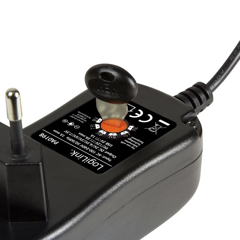 Logilink PA0198 Universal power supply 3-12V 29W Black