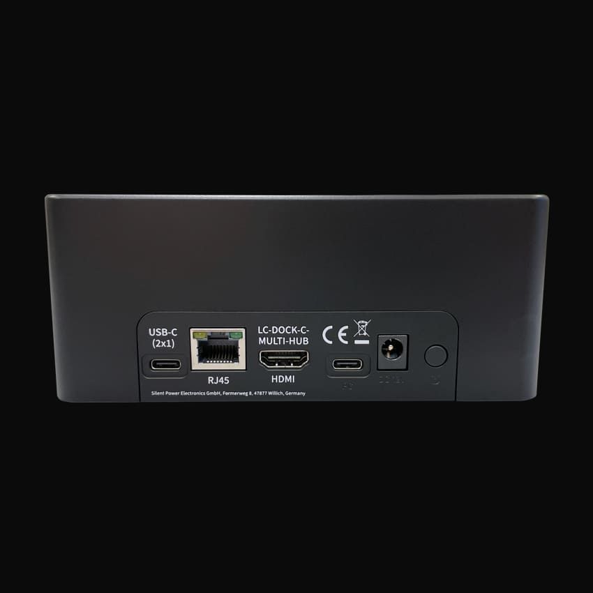 LC Power LC-DOCK-C-MULTI-HUB Docking Station Black