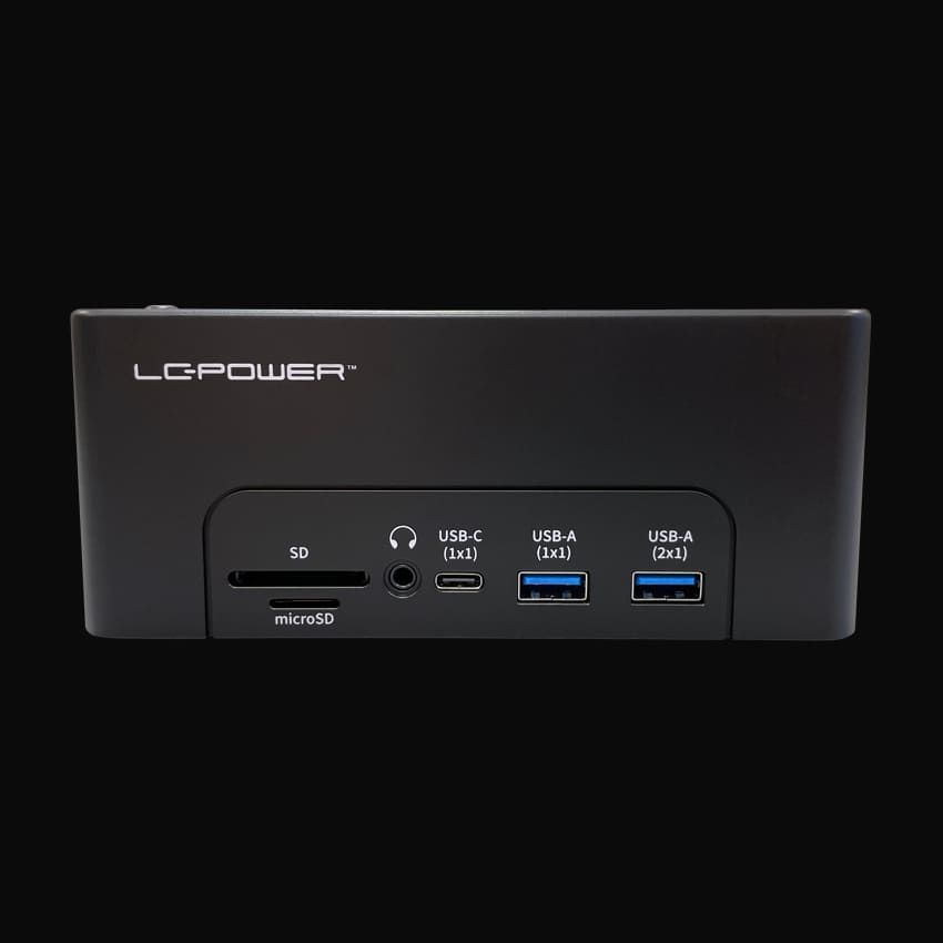 LC Power LC-DOCK-C-MULTI-HUB Docking Station Black