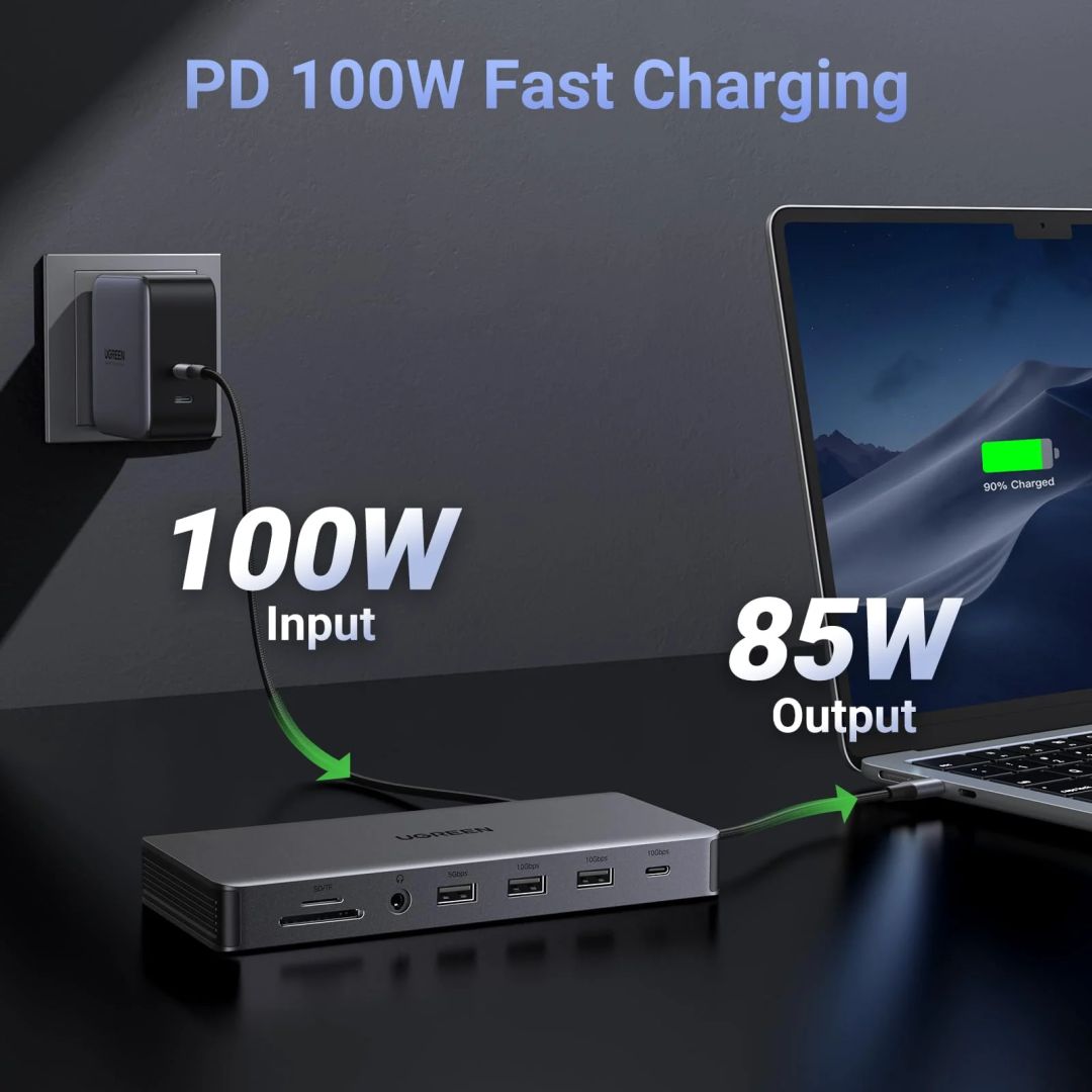 UGREEN Revodok Pro 313 13-in-1 Triple Display Docking Station Grey