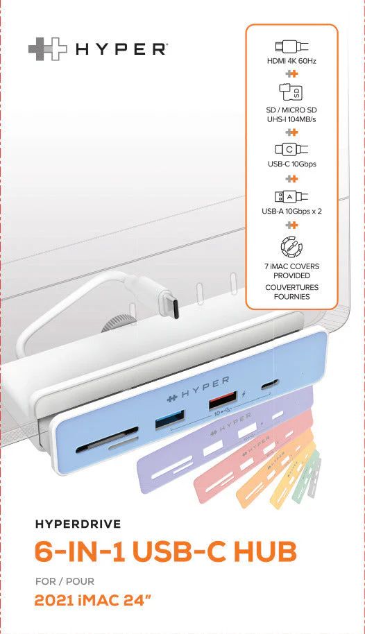 Targus HyperDrive 6-in-1 USB-C Hub for iMac 24