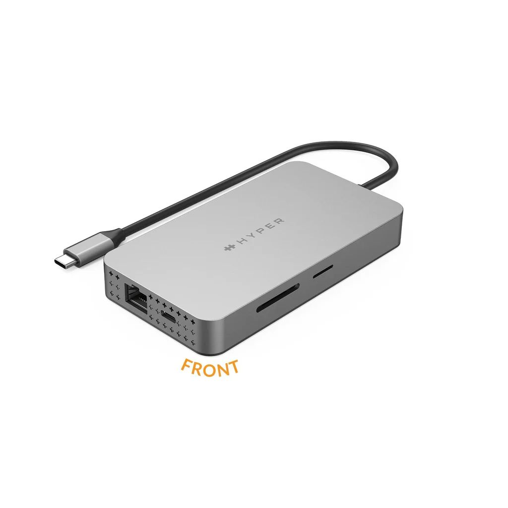 Targus HyperDrive Dual 4K HDMI 10-in-1 USB-C Hub For M1/M2/M3 MacBooks Silver