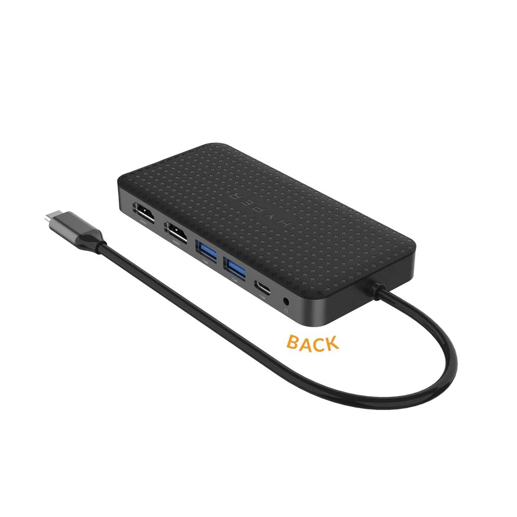 Targus HyperDrive Dual 4K HDMI 10-in-1 USB-C Hub For M1/M2/M3 MacBooks Silver