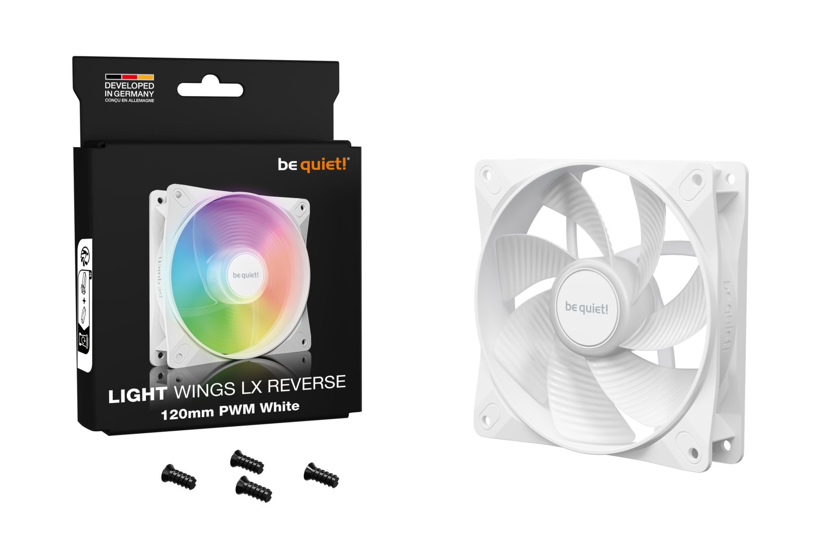 Be quiet! Light Wings LX 120mm PWM High-Speed White