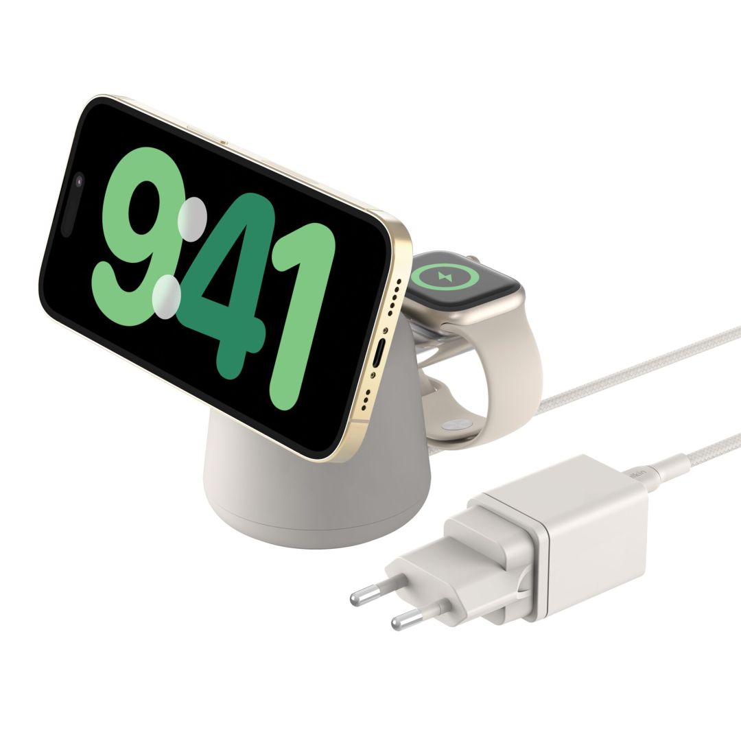 Belkin BOOST Charge PRO Wireless 15W 2in1 Sand