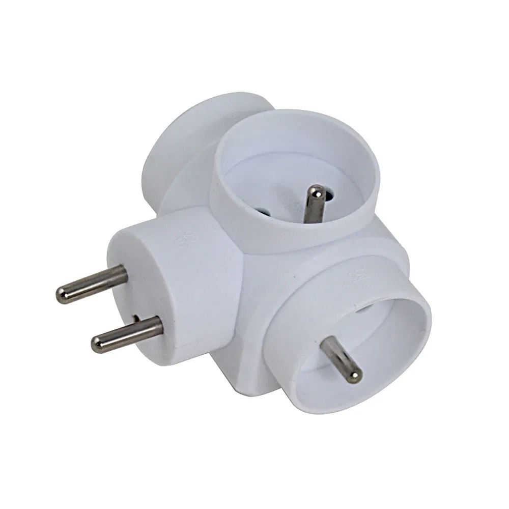 Esperanza Socket Splitter 3 Hálózati Elosztó 3DIN Fali White