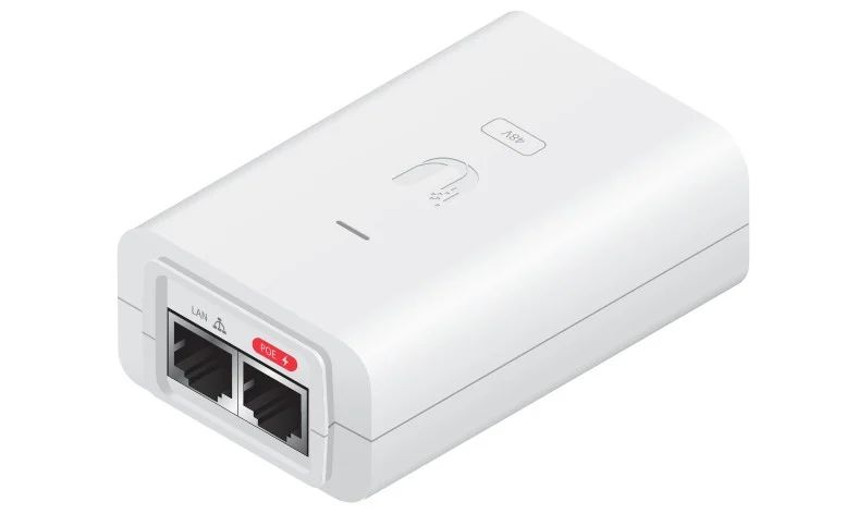 Ubiquiti POE-48-24W-G-WH PoE Adapter (Gigabit LAN porttal, 48V/0,5A)
