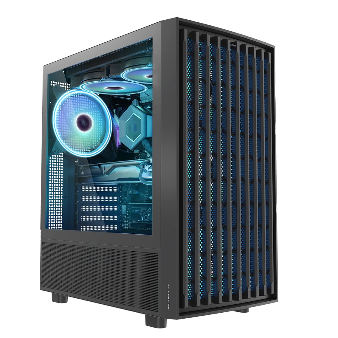 Modecom Breeze ARGB Flow Tempered Glass Black