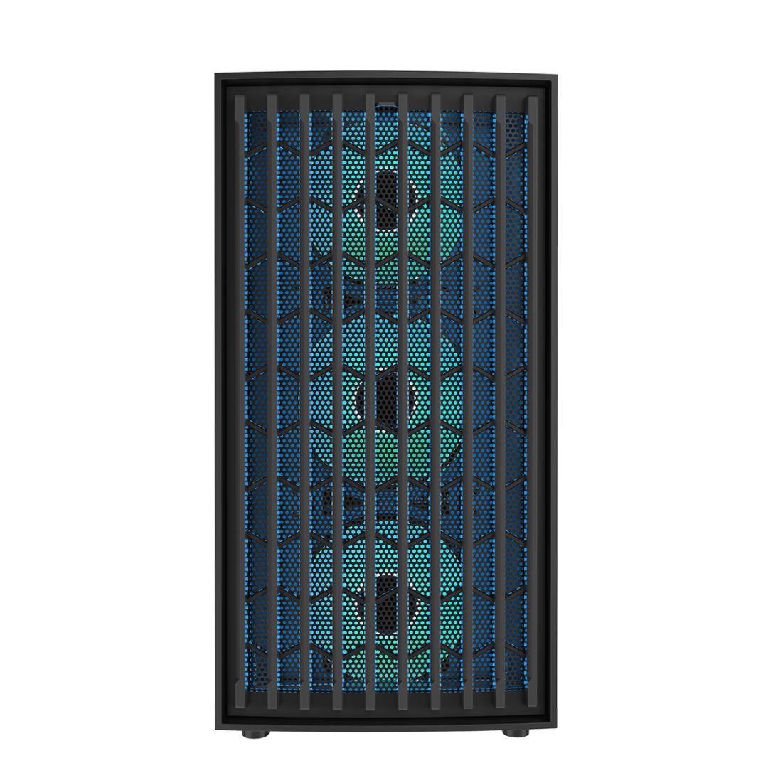 Modecom Breeze ARGB Flow Tempered Glass Black