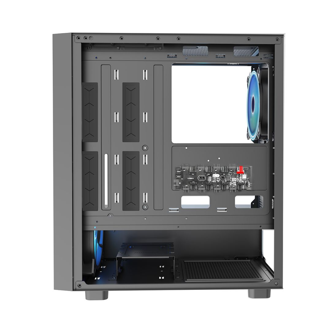 Modecom Breeze ARGB Flow Tempered Glass Black