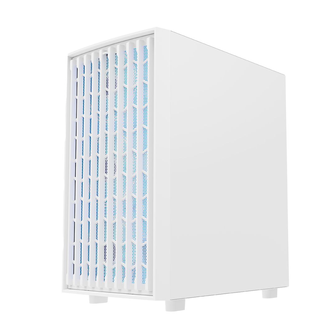 Modecom Breeze ARGB Flow Tempered Glass White