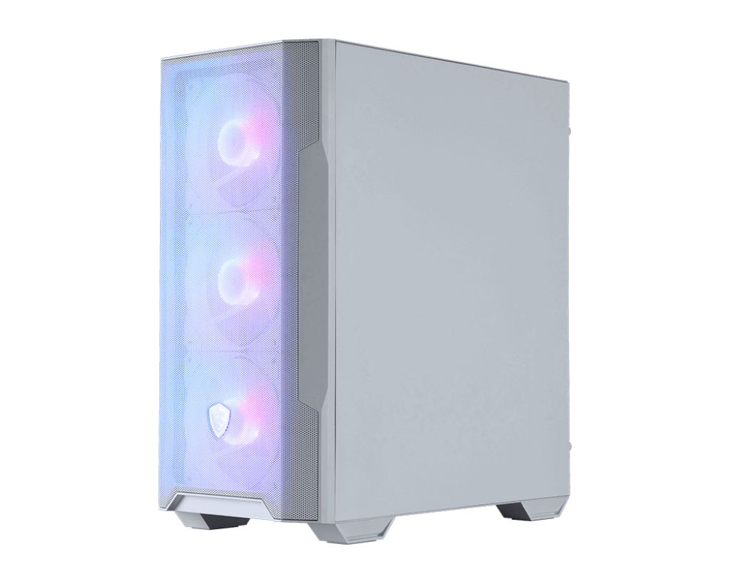 Msi MAG FORGE M100R ARGB Tempered Glass White