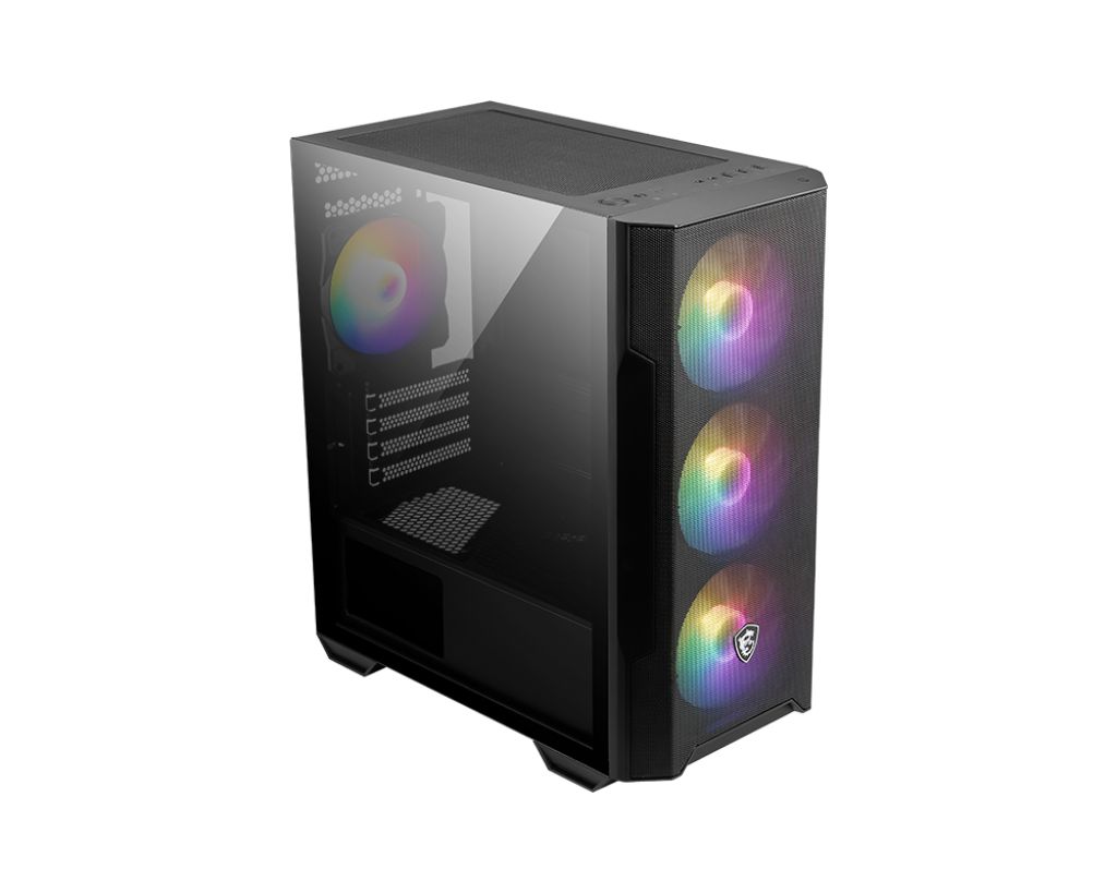 Msi MAG FORGE M100R ARGB Tempered Glass Black