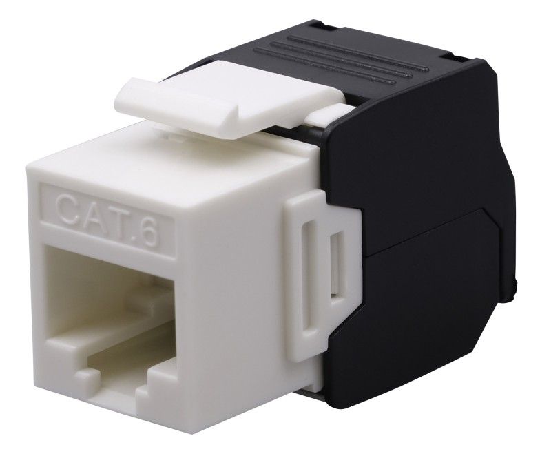 Nestron Keystone UTP csatlakozó; Cat6; 180°; szerszám nélkül szerelhető