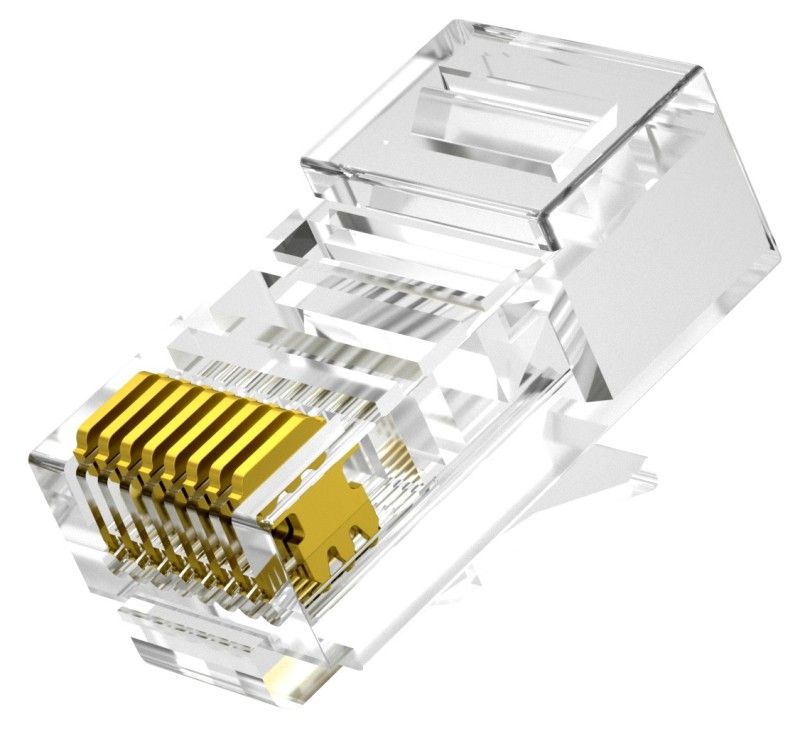 Nestron UTP RJ45 csatlakozó; Cat5e; fali és patch kábelekhez; 10 db/csomag