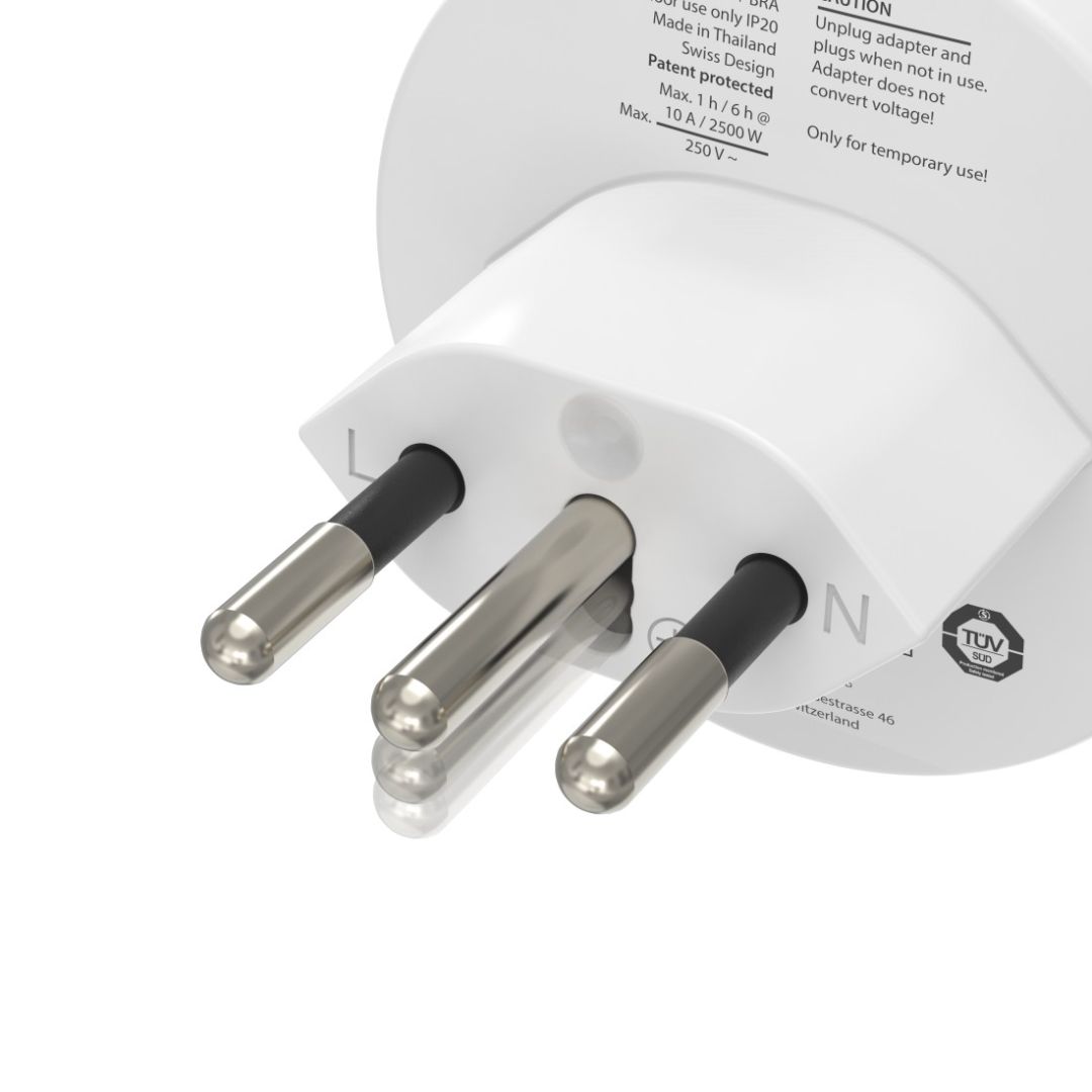 Hama Utazó Hálózati Adapter (Svájc, Olasz, Brazil)