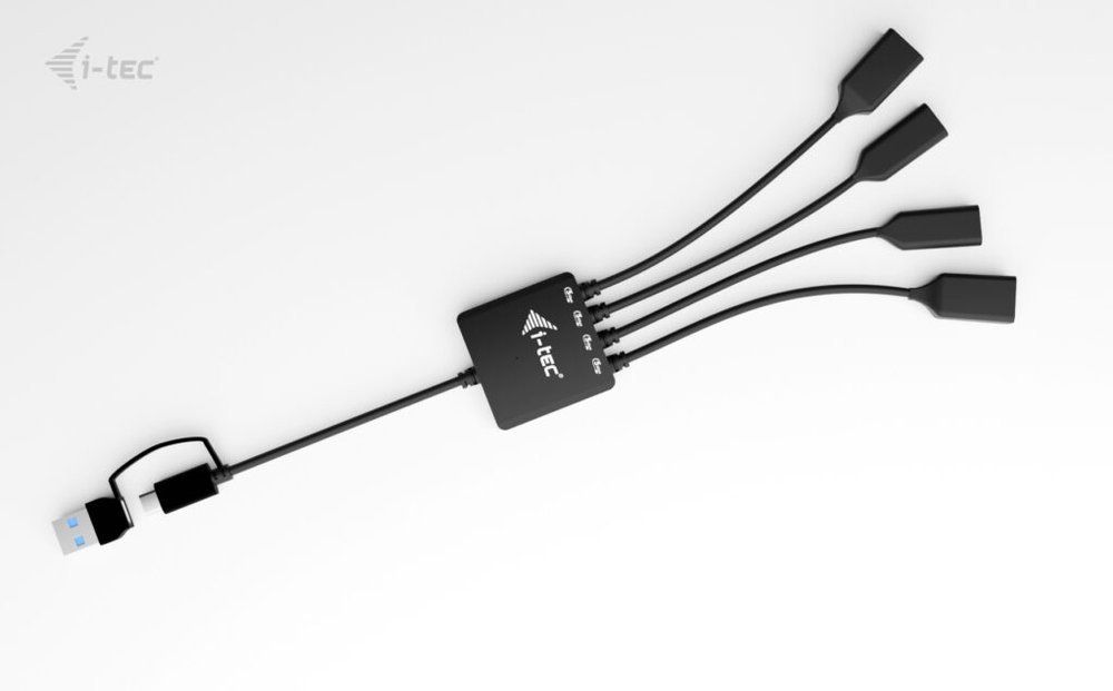 I-TEC 4-portos USB3.2 HUB Black