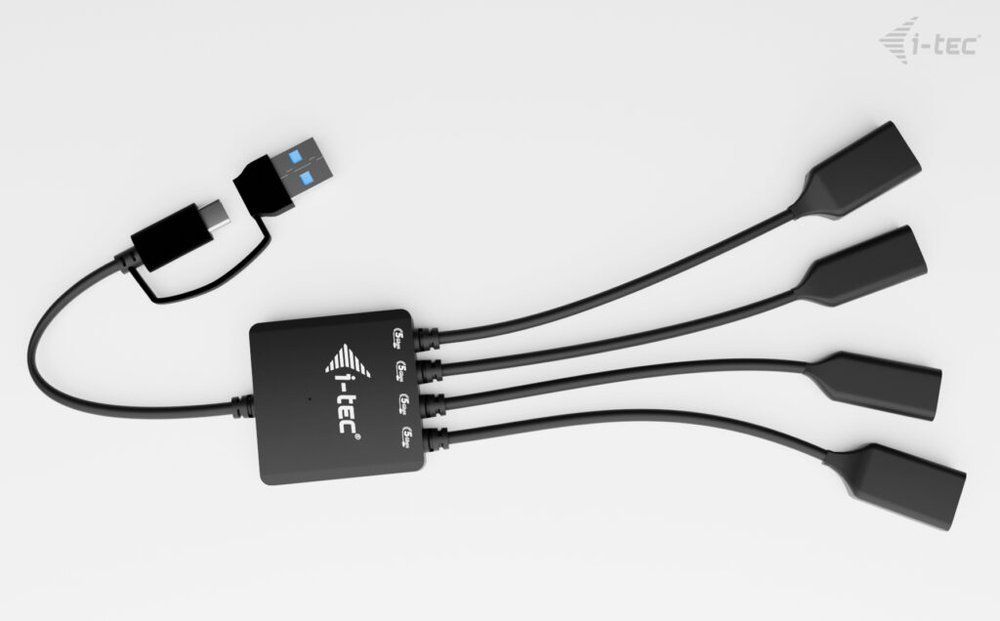 I-TEC 4-portos USB3.2 HUB Black