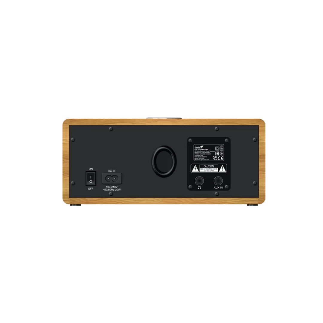 Genius SP-HF505BT Bluetooth Speaker Light Brown Wood