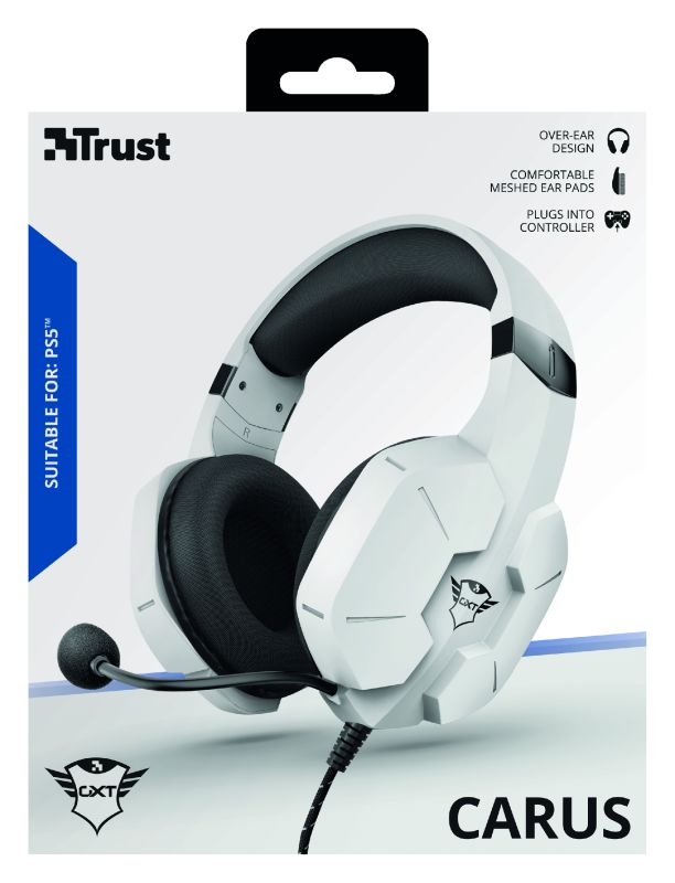 Trust GXT 323W Carus Gaming Headset White