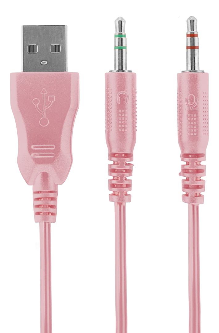Deltaco PH85 Gaming Headset Pink