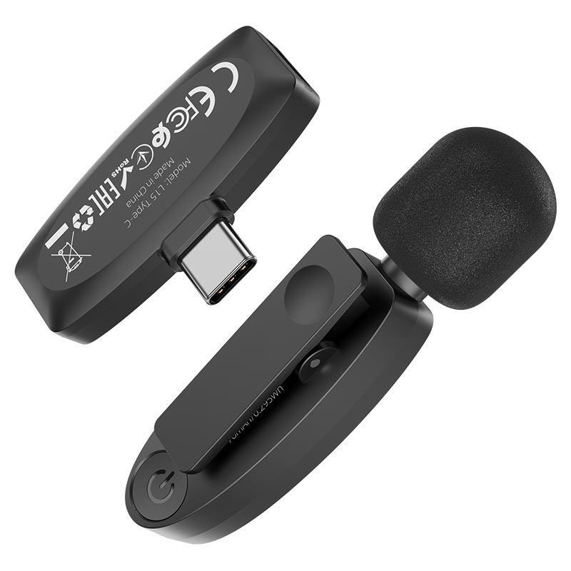 Hoco L15 Crystal Wireless microphone Black