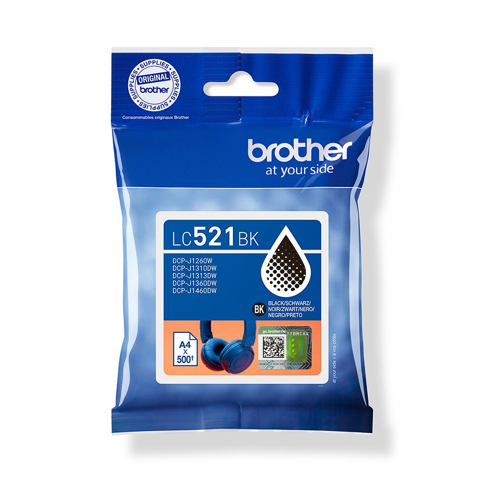 Brother LC-521BK Black tintapatron