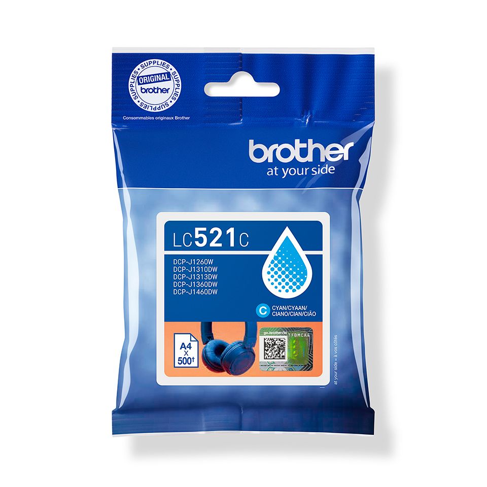 Brother LC-521C Cyan tintapatron