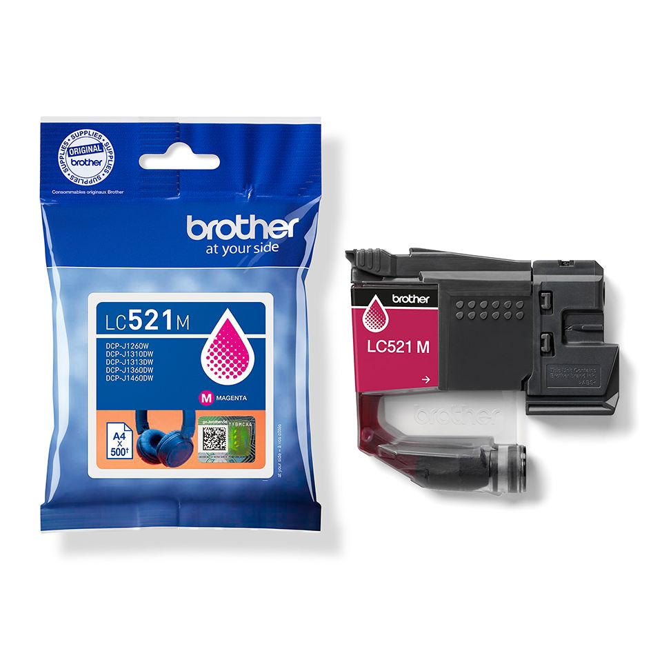 Brother LC-521M Magenta tintapatron