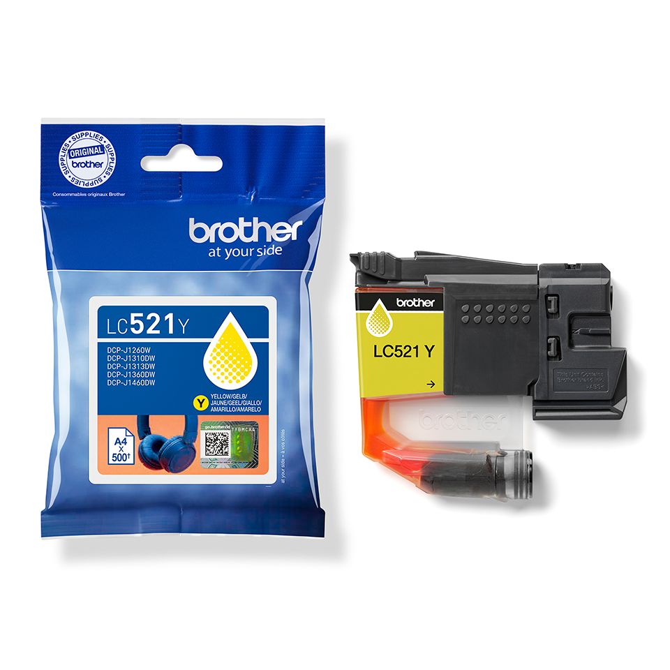 Brother LC-521Y Yellow tintapatron