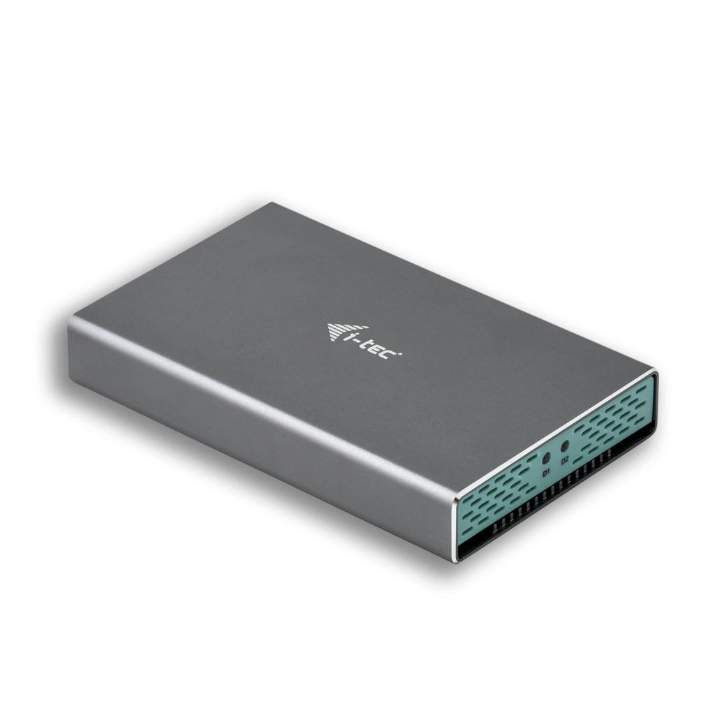 I-TEC MySafe USB 3.0 / USB-C 3.1 Gen. 2, External case for 2x SATA M.2 drive, RAID 0/1/JBOD Support