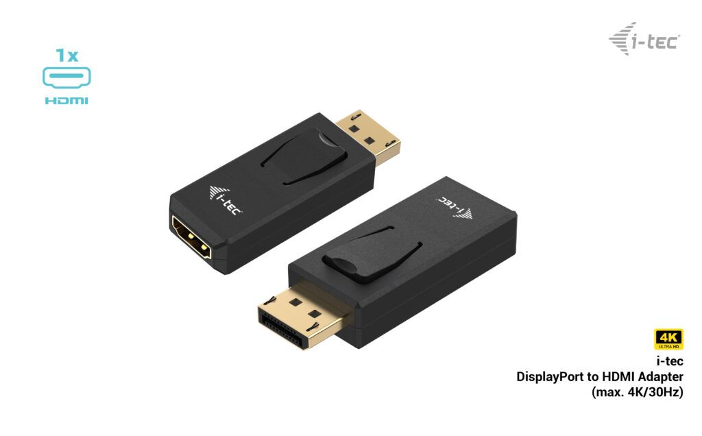 I-TEC Passive DisplayPort to HDMI Adapter Black