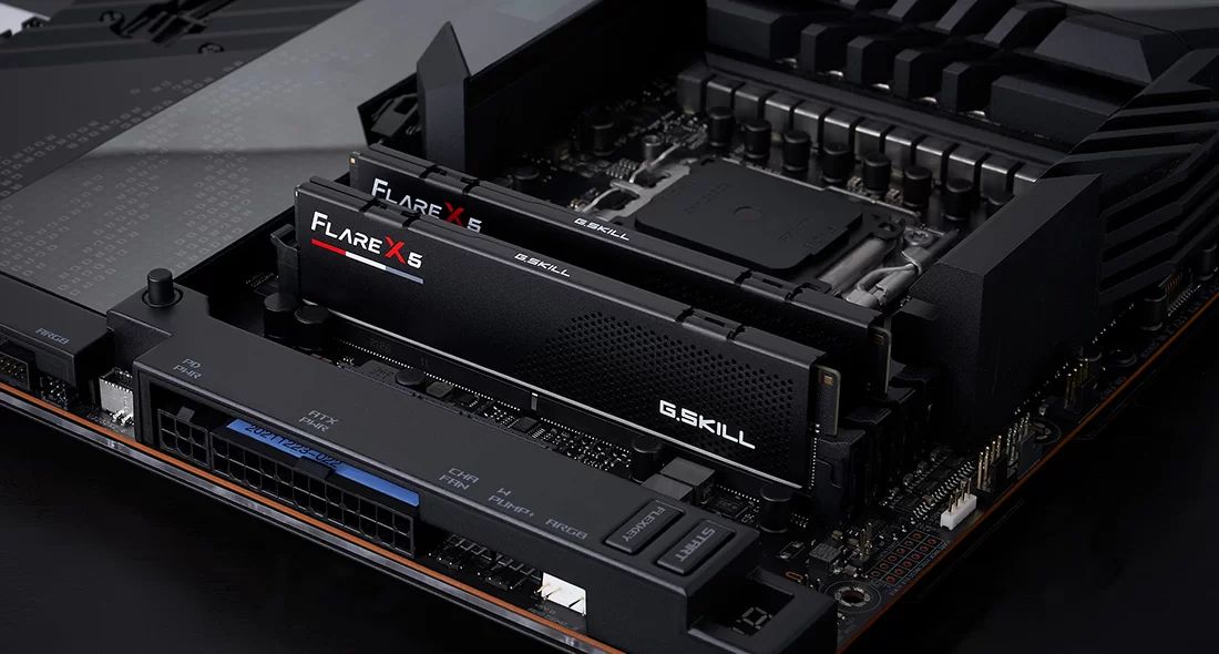G.SKILL 256GB DDR5 6000MHz Kit(4x64GB) Flare X5 Black